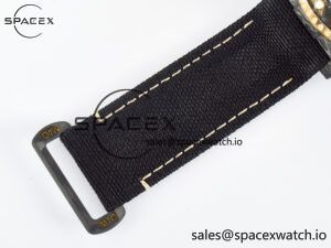 Sea Dweller 43mm Carbon DIWF Best Edition Black Dial YG Bezel on Black Nylon Strap A2824 - Image 18