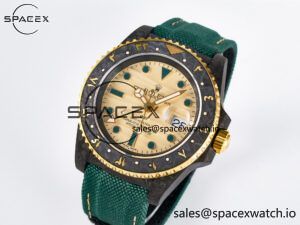 GMT Carbon DIWF Best Edition Yellow Dial on Green Nylon Strap SA3285 CHS V2 - Image 4
