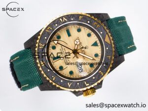 GMT Carbon DIWF Best Edition Yellow Dial on Green Nylon Strap SA3285 CHS V2 - Image 7