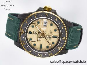 GMT Carbon DIWF Best Edition Yellow Dial on Green Nylon Strap SA3285 CHS V2 - Image 8
