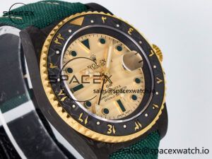GMT Carbon DIWF Best Edition Yellow Dial on Green Nylon Strap SA3285 CHS V2 - Image 3