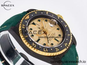 GMT Carbon DIWF Best Edition Yellow Dial on Green Nylon Strap SA3285 CHS V2 - Image 6