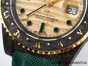 GMT Carbon DIWF Best Edition Yellow Dial on Green Nylon Strap SA3285 CHS V2 - Image 12