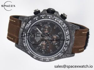 Daytona DIW Carbon/SS Case and Bezel DIWF Edition Brown Dial on Brown Nylon Strap A7750 - Image 8