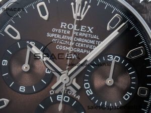 Daytona DIW Carbon/SS Case and Bezel DIWF Edition Brown Dial on Brown Nylon Strap A7750 - Image 9