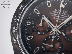 Daytona DIW Carbon/SS Case and Bezel DIWF Edition Brown Dial on Brown Nylon Strap A7750 - Image 12