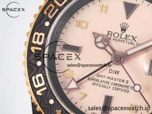 GMT Carbon DIWF Best Edition Yellow Roman Dial on Brown Nylon Strap SA3285 CHS V2 - Image 11