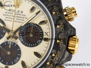 Daytona DIW Carbon Case DIWF Edition Cream/Brown Dial on White Nylon Strap A7750 - Image 10