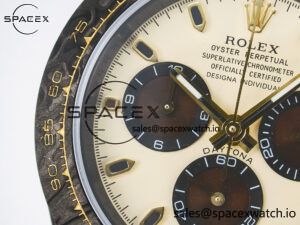 Daytona DIW Carbon Case DIWF Edition Cream/Brown Dial on White Nylon Strap A7750 - Image 12