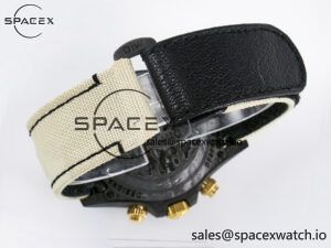 Daytona DIW Carbon Case DIWF Edition Cream/Brown Dial on White Nylon Strap A7750 - Image 16
