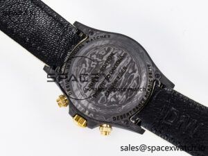 Daytona DIW Carbon Case DIWF Edition Cream/Brown Dial on White Nylon Strap A7750 - Image 17