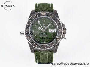 GMT Carbon DIWF Best Edition Green Arabic Dial on Green Nylon Strap SA3186 CHS