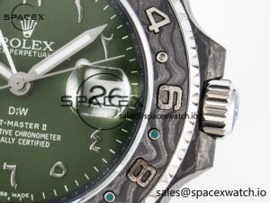 GMT Carbon DIWF Best Edition Green Arabic Dial on Green Nylon Strap SA3186 CHS - Image 10