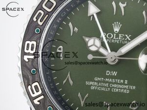 GMT Carbon DIWF Best Edition Green Arabic Dial on Green Nylon Strap SA3186 CHS - Image 11