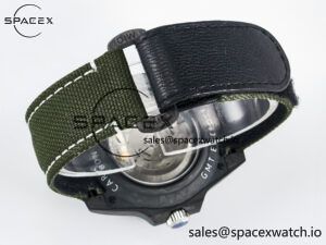 GMT Carbon DIWF Best Edition Green Arabic Dial on Green Nylon Strap SA3186 CHS - Image 15