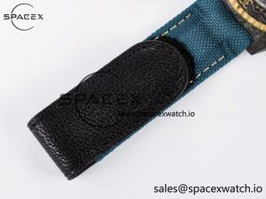 Sea Dweller 43mm Carbon DIWF Best Edition Black Dial YG Bezel on Blue Nylon Strap A2824 - Image 17