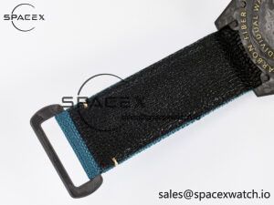 Sea Dweller 43mm Carbon DIWF Best Edition Black Dial YG Bezel on Blue Nylon Strap A2824 - Image 20
