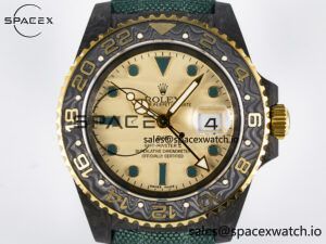 GMT Carbon DIWF Best Edition Yellow Dial on Green Nylon Strap SA3285 CHS V2 - Image 2