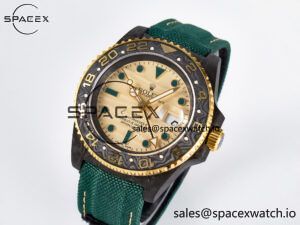 GMT Carbon DIWF Best Edition Yellow Dial on Green Nylon Strap SA3285 CHS V2 - Image 4