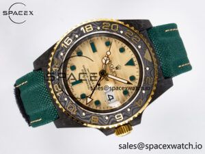 GMT Carbon DIWF Best Edition Yellow Dial on Green Nylon Strap SA3285 CHS V2 - Image 7