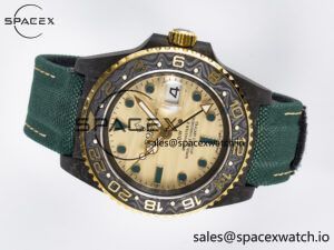 GMT Carbon DIWF Best Edition Yellow Dial on Green Nylon Strap SA3285 CHS V2 - Image 8