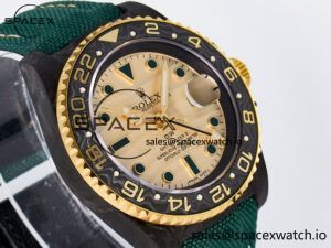 GMT Carbon DIWF Best Edition Yellow Dial on Green Nylon Strap SA3285 CHS V2 - Image 3