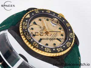 GMT Carbon DIWF Best Edition Yellow Dial on Green Nylon Strap SA3285 CHS V2 - Image 6