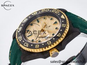 GMT Carbon DIWF Best Edition Yellow Dial on Green Nylon Strap SA3285 CHS V2 - Image 5