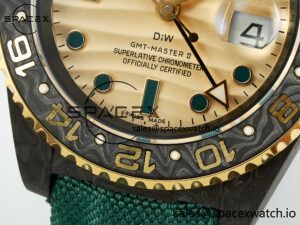GMT Carbon DIWF Best Edition Yellow Dial on Green Nylon Strap SA3285 CHS V2 - Image 12