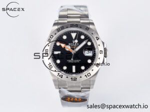 Explorer II 42mm 226570 904L SS QF 1:1 Best Edition Black Dial on Bracelet SH3285-2 CHS