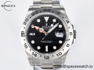 Explorer II 42mm 226570 904L SS QF 1:1 Best Edition Black Dial on Bracelet SH3285-2 CHS - Image 2