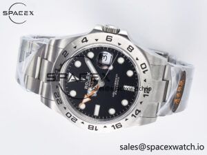 Explorer II 42mm 226570 904L SS QF 1:1 Best Edition Black Dial on Bracelet SH3285-2 CHS - Image 8