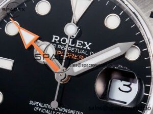 Explorer II 42mm 226570 904L SS QF 1:1 Best Edition Black Dial on Bracelet SH3285-2 CHS - Image 9