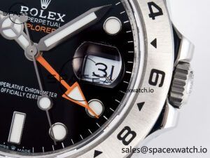 Explorer II 42mm 226570 904L SS QF 1:1 Best Edition Black Dial on Bracelet SH3285-2 CHS - Image 10