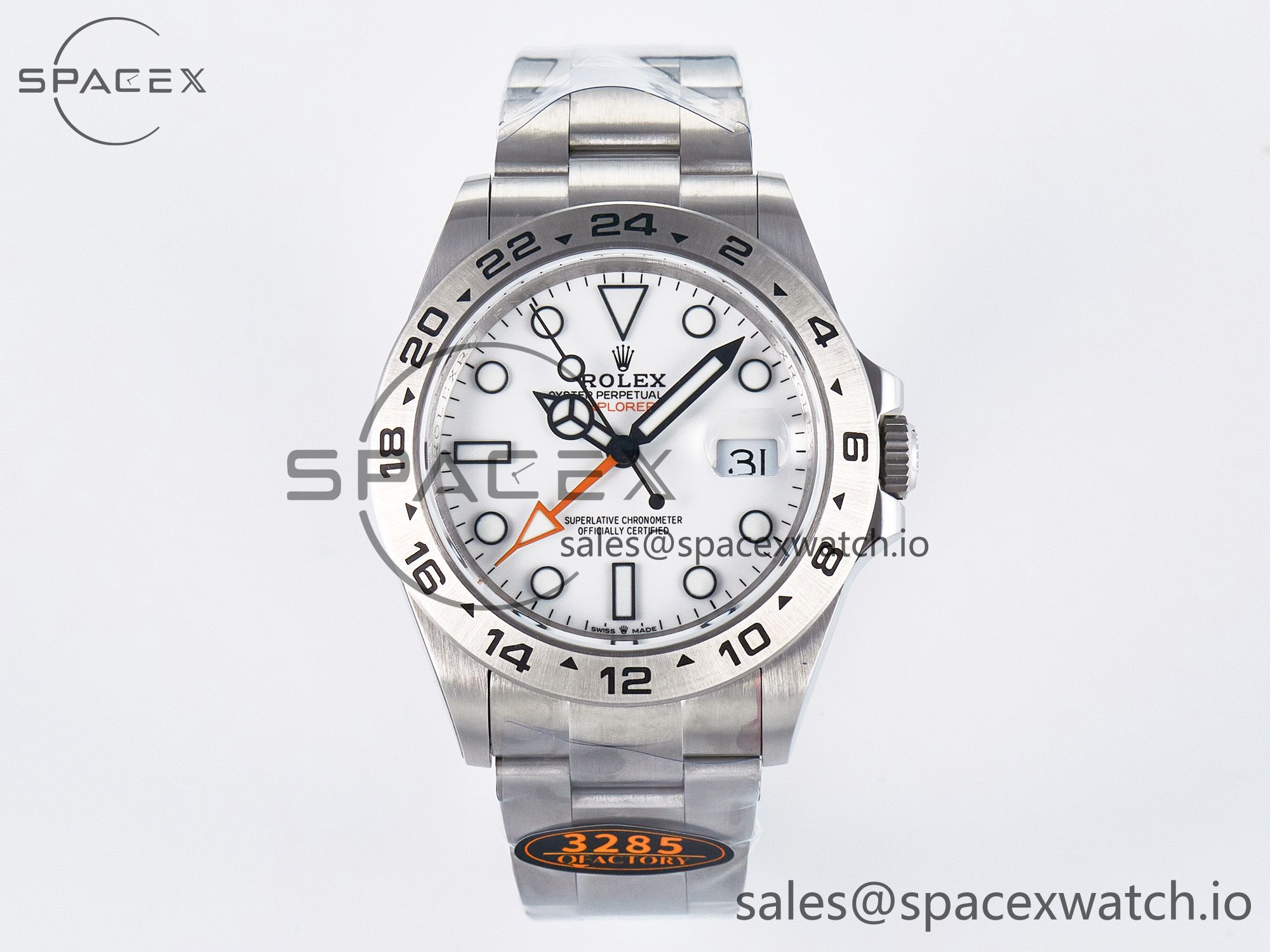 IMG_4565 拷贝 Explorer II 42mm 226570 904L SS QF 1:1 Best Edition White Dial on Bracelet SH3285-2 CHS - Image 1