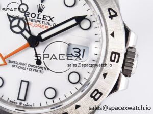 Explorer II 42mm 226570 904L SS QF 1:1 Best Edition White Dial on Bracelet SH3285-2 CHS - Image 10