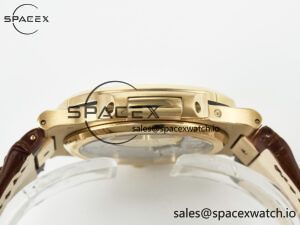 Nautilus 5712 RG PPF 1:1 Best Edition Brown Dial on Brown Leather Strap A240 Super Clone V2 - Image 14