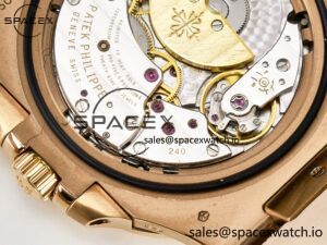 Nautilus 5712 RG PPF 1:1 Best Edition Brown Dial on Brown Leather Strap A240 Super Clone V2 - Image 21