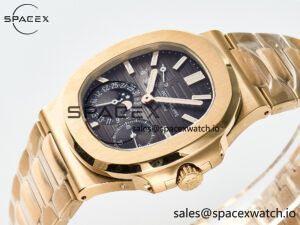 Nautilus 5712 RG PPF 1:1 Best Edition Brown Dial on RG Bracelet A240 Super Clone V2 - Image 5