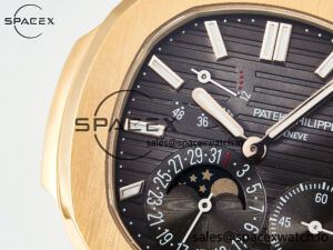 Nautilus 5712 RG PPF 1:1 Best Edition Brown Dial on RG Bracelet A240 Super Clone V2 - Image 10