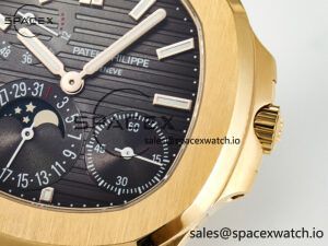 Nautilus 5712 RG PPF 1:1 Best Edition Brown Dial on RG Bracelet A240 Super Clone V2 - Image 11