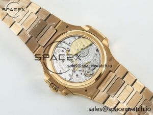 Nautilus 5712 RG PPF 1:1 Best Edition Brown Dial on RG Bracelet A240 Super Clone V2 - Image 17