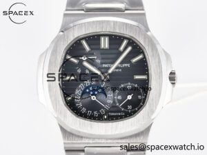Nautilus 5712 Tiffany PPF 1:1 Best Edition Blue Dial on SS Bracelet A240 Super Clone V2 - Image 2