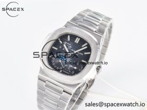 Nautilus 5712 Tiffany PPF 1:1 Best Edition Blue Dial on SS Bracelet A240 Super Clone V2 - Image 4