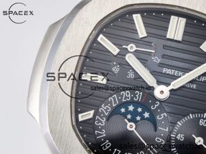 Nautilus 5712 Tiffany PPF 1:1 Best Edition Blue Dial on SS Bracelet A240 Super Clone V2 - Image 10