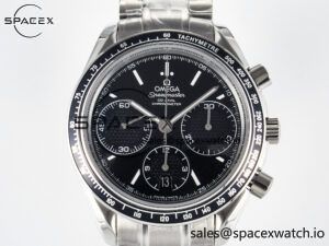 Speedmaster Racing Master SS HKF Best Edition Black Dial on SS Bracelet A7750 - Image 2