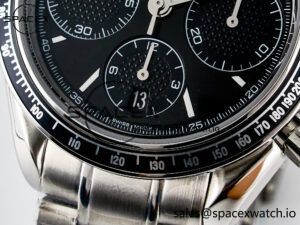 Speedmaster Racing Master SS HKF Best Edition Black Dial on SS Bracelet A7750 - Image 11