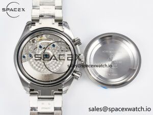 Speedmaster Racing Master SS HKF Best Edition Black Dial on SS Bracelet A7750 - Image 18