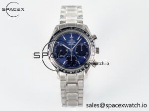 Speedmaster Racing Master SS HKF Best Edition Blue/Black Dial on SS Bracelet A7750