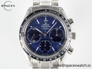 Speedmaster Racing Master SS HKF Best Edition Blue/Black Dial on SS Bracelet A7750 - Image 2